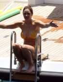 Katharine McPhee Booty On a Yacht in Capri, Italy