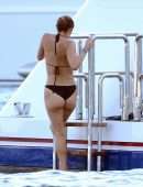 Katharine McPhee Booty in Bikini in Capri