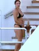 Katharine McPhee Booty in Bikini in Capri
