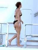 Katharine McPhee Booty in Bikini in Capri