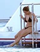 Katharine McPhee Booty in Bikini in Capri