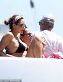 Katharine McPhee in Black Bikini in Capri, Italy