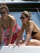 Katharine McPhee in Black Bikini in Capri, Italy