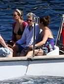 Katharine McPhee in Black Bikini in Capri, Italy