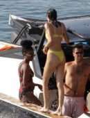 Kendall Jenner in Bikini and Friends on a Beach in Mykonos, Greece