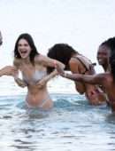 Kendall Jenner in Bikini at a Beach in Mykonos, Greece