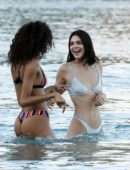 Kendall Jenner in Bikini at a Beach in Mykonos, Greece
