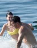 Kendall Jenner in Bikini on the Beach in Mykonos