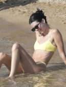 Kendall Jenner in Bikini on the Beach in Mykonos