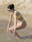 Kendall Jenner in Bikini on the Beach in Mykonos