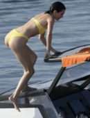 Kendall Jenner in Bikini on the Beach in Mykonos
