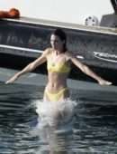 Kendall Jenner in Bikini on the Beach in Mykonos