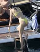 Kendall Jenner in Bikini on the Beach in Mykonos