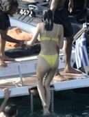 Kendall Jenner in Bikini on the Beach in Mykonos