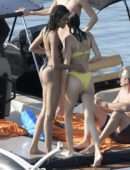 Kendall Jenner in Bikini on the Beach in Mykonos