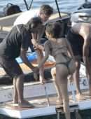 Kendall Jenner in Bikini on the Beach in Mykonos