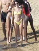 Kendall Jenner in Bikini on the Beach in Mykonos