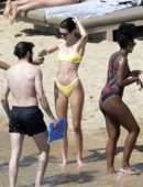 Kendall Jenner in Bikini on the Beach in Mykonos