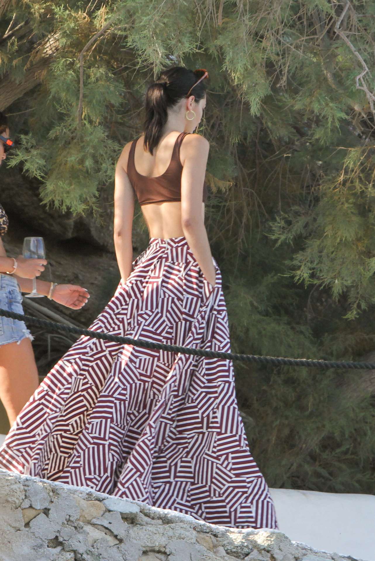 Kendall Jenner on a Boat in Mykonos