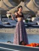 Kendall Jenner on a Boat in Mykonos