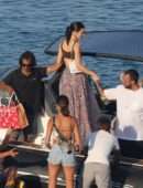 Kendall Jenner on a Boat in Mykonos