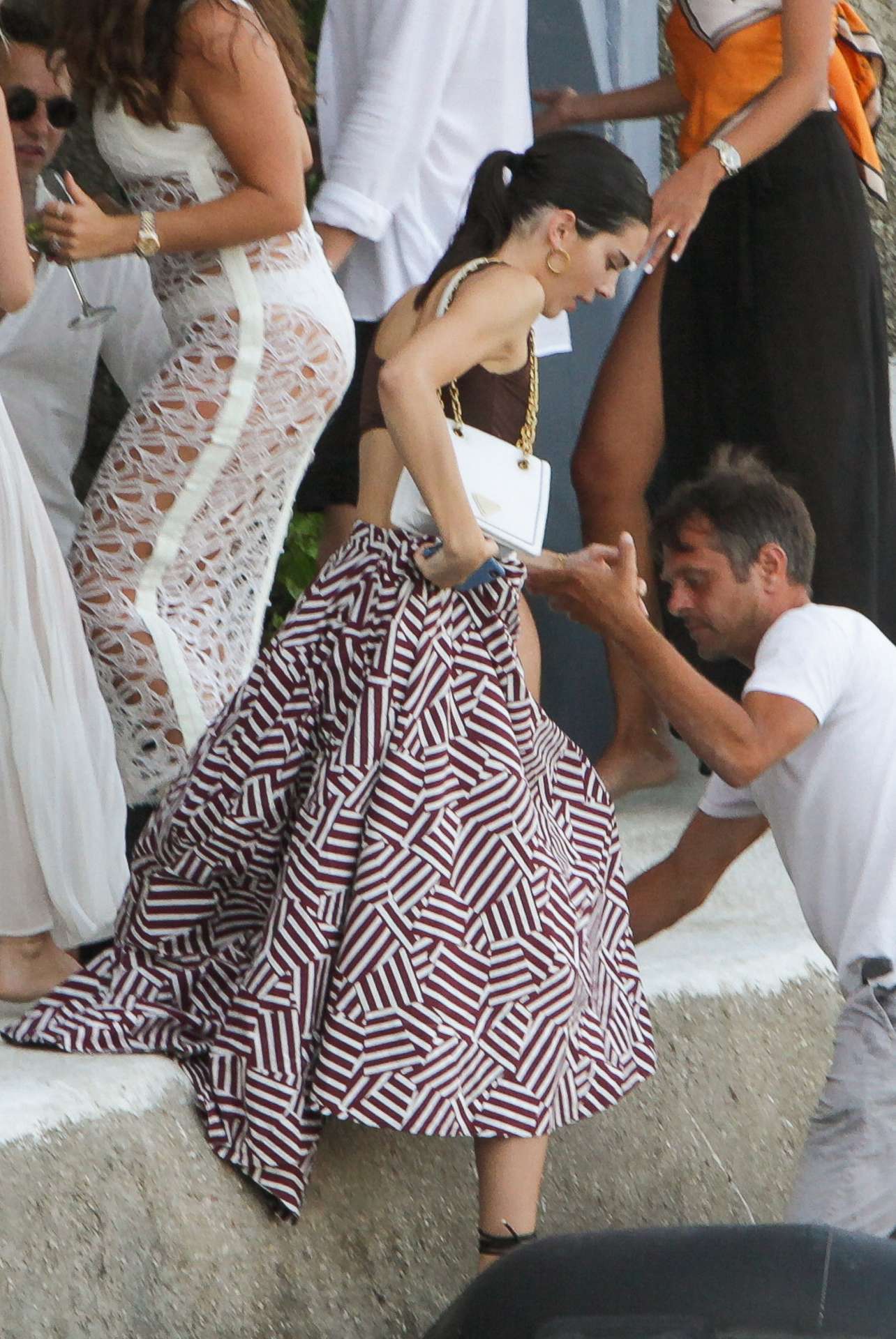 Kendall Jenner on a Boat in Mykonos
