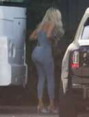 Khloe Kardashian Booty in Jeans Out in Los Angeles