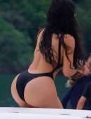 Kim Kardashian Boobs and Booty in Swimsuit in Costa Rica