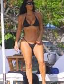 Kim Kardashian Boobs and Booty in Swimsuit in Costa Rica