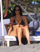 Kim Kardashian Boobs and Booty in Swimsuit in Costa Rica