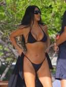 Kim Kardashian Boobs and Booty in Swimsuit in Costa Rica