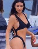 Kim Kardashian Boobs and Booty in Swimsuit in Costa Rica