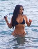 Kim Kardashian Boobs and Booty in Swimsuit in Costa Rica