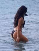 Kim Kardashian Boobs and Booty in Swimsuit in Costa Rica