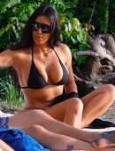 Kim Kardashian Boobs and Booty in Swimsuit in Costa Rica