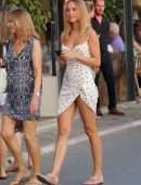 Kimberley Garner Upskirt Leggy in Saint Tropez