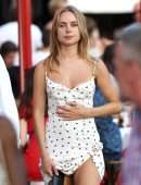 Kimberley Garner Upskirt Leggy in Saint Tropez