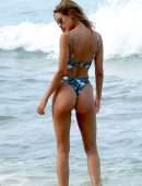 Kimberley Garner Booty in Thong BIkini at a Beach in St Tropez
