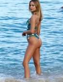 Kimberley Garner Booty in Thong BIkini at a Beach in St Tropez