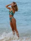 Kimberley Garner Booty in Thong BIkini at a Beach in St Tropez
