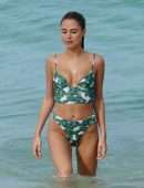 Kimberley Garner Booty in Thong BIkini at a Beach in St Tropez