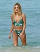 Kimberley Garner Booty in Thong BIkini at a Beach in St Tropez