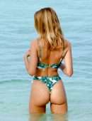 Kimberley Garner Booty in Thong BIkini at a Beach in St Tropez