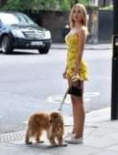Kimberley Garner Upskirt, Out and About in London