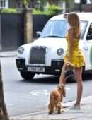 Kimberley Garner Upskirt, Out and About in London