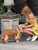Kimberley Garner Upskirt, Out and About in London