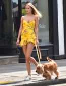 Kimberley Garner Upskirt, Out and About in London