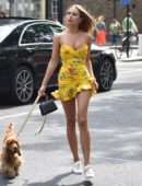 Kimberley Garner Upskirt, Out and About in London