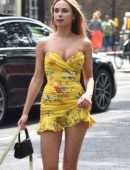 Kimberley Garner Upskirt, Out and About in London