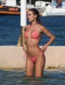 Kimberley Garner Camel-Toe in Bikini at Beach in St Tropez